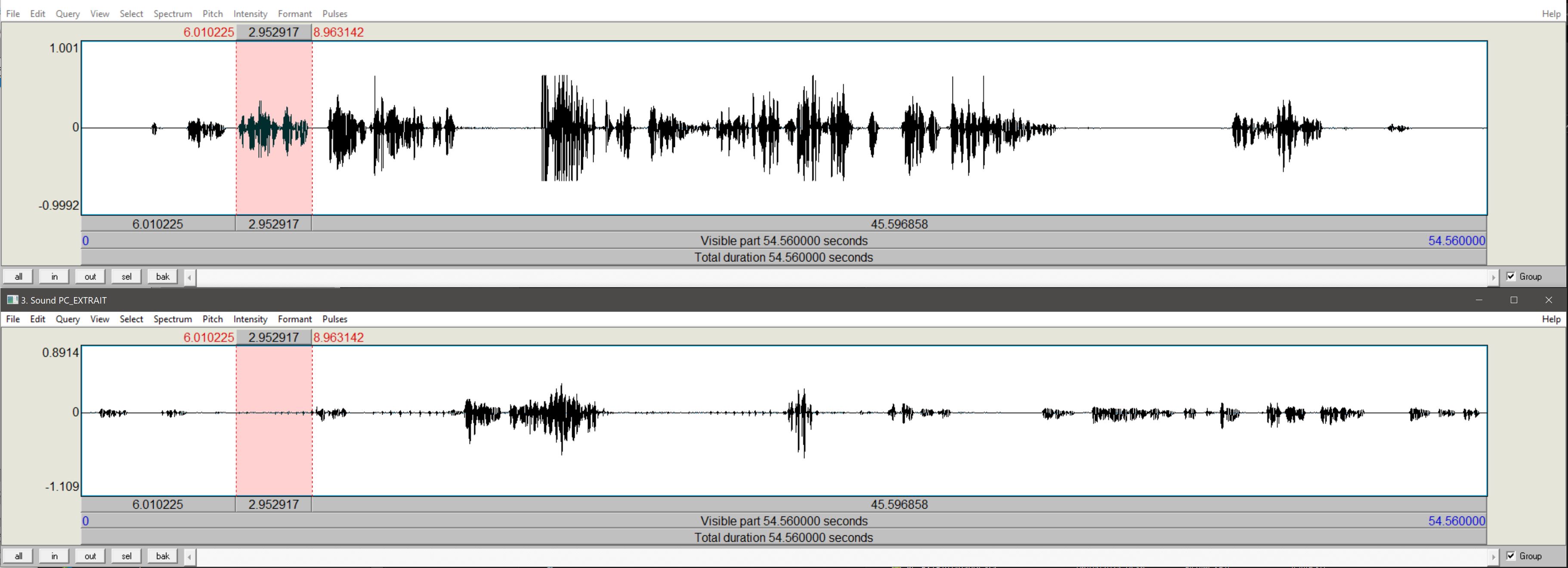 Audio waveform