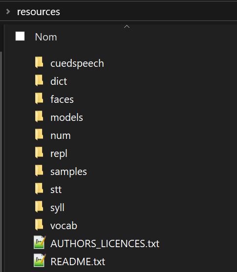 Resources folder